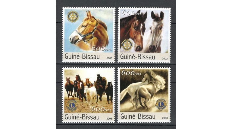 GUINEA BISSAU 2003 - CAI - SERIE DE 4 TIMBRE - NESTAMPILATA - MNH / cai73